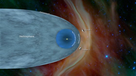 태양계를 벗어나 성간 항해를 시작한 보이지 1, 2호. NASA