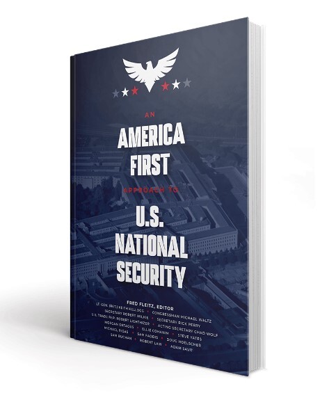 도널드 트럼프 전 대통령의 정책 어젠다를 알리기 위해 2021년 설립된 싱크탱크 ‘미국우선주의연구소(AFPI)’가 9일(현지시간) 발간한 정책집 ‘미국 국가 안보에 대한 미국 우선 접근’(An America First Approach to U.S. National Security). 