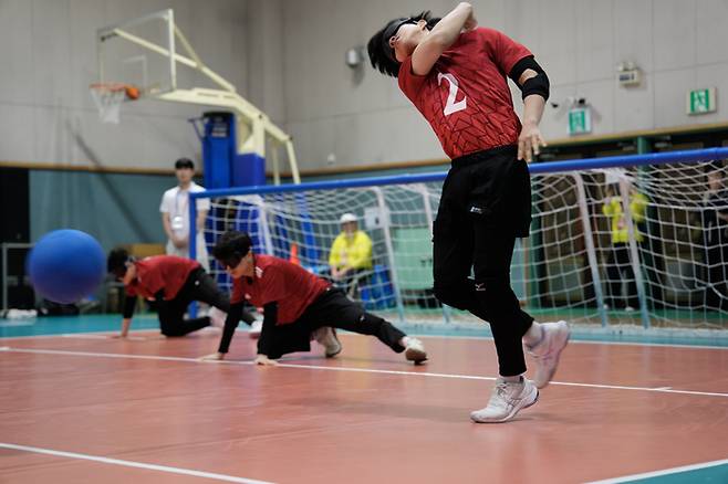 서울특별시장애인체육회 골볼 선수들의 경기 모습. 사진 | 서울특별시장애인체육회
