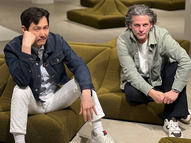 배우 이정재와 폴랑 아들 벤자민/이혜운 기자