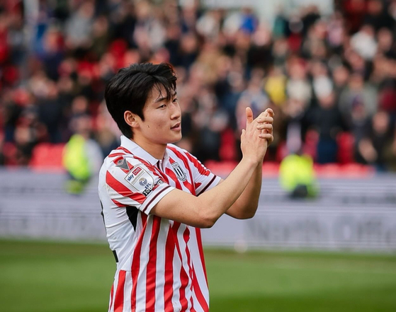 Stoke City's Bae Jun-ho was named the Potters’ Player of the Season after his debut campaign in Europe. [SCREEN CAPTURE]