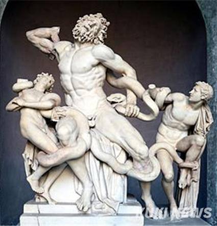 라오콘 군상​​, B.C 200년~A.D 70, 대리암, 피오 클레멘티노 박물관(바티칸 박물관 분관), 출처: 위키피디아