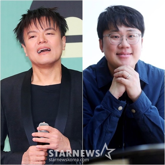 박진영(왼쪽)과 양혁 PD /사진=스타뉴스