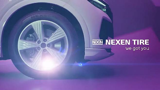넥센타이어 전기차용 타이어 광고. (사진=넥센타이어 유튜브 캡쳐)