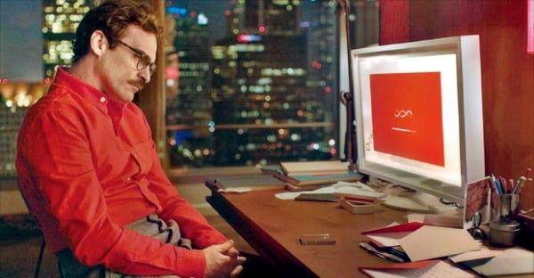 2014년 한국에 개봉한 영화 '그녀(Her)'의 한 장면. 남자 주인공이 인공지능 사만다와 대화하고 있다. 워너브라더스 제공