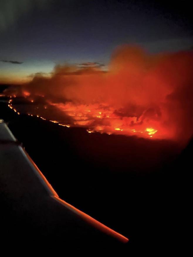 캐나다 브리티시 컬럼비아주에서 산불이 번지고 있다. AFP연합뉴스