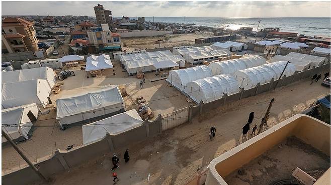 국제적십자위원회(ICRC)가 가자지구 남부에 개소한 야전병원 [ICRC 제공. 재판매 및 DB 금지]