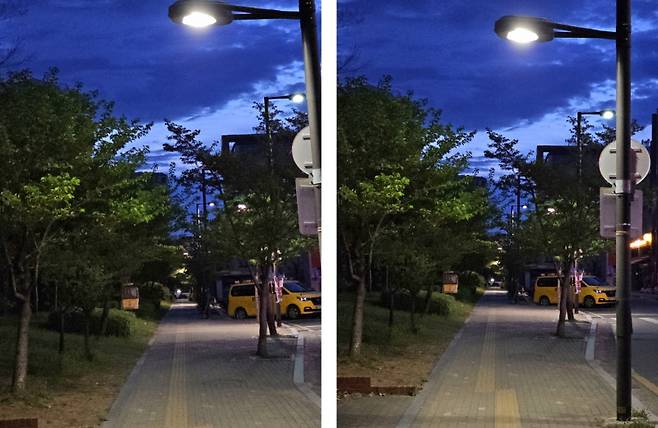 사진이 기울어지지만 않아도 충분히 안정적인 느낌을 준다