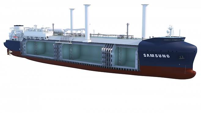 삼성중공업이 공개한 미래형 LNG 운반선 이미지. 사진=삼성중공업