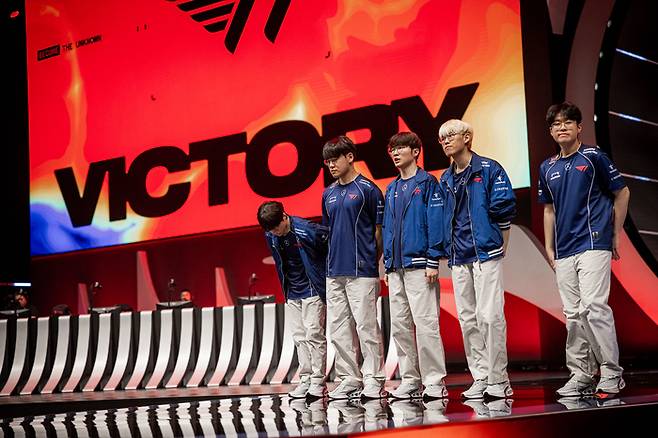 T1 선수단. 사진 | 라이엇 게임즈