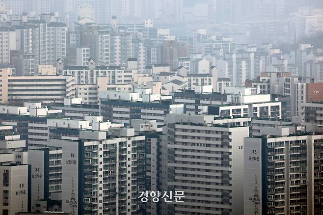 서울 시내 아파트 단지 모습. 조태형 기자