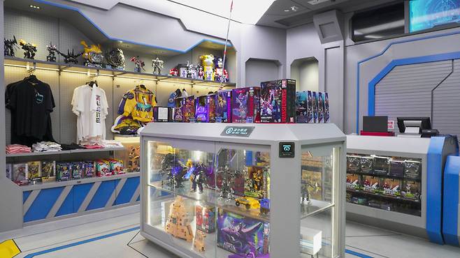 트랜스포머 공식 굿즈 매장. /사진= 김규란 PD