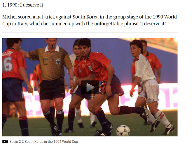 ▲ 스페인 매체 '마르카'가 한국과 스페인의 월드컵 맞대결 일대기를 소개하면서 1990년 이탈리아 월드컵 해트트릭을 한 미첼을 소개했다. '스포티비뉴스'가 축구계 복수 관계자들에게 파악한 바에 따르면, 미첼 감독이 한국 대표팀에 큰 관심을 보였다. 스페인 출신 지도자로 유럽 다수 구단 감독직을 경험했던 그는 2022 카타르 월드컵이 끝난 뒤 파울로 벤투 감독 후임 선임 과정에서 후보군 중 상위권에 있었던 인물로 알려져 있다.&nbsp;올림피아코스 시절엔 황인범과 인연이 있다. 미첼 감독은 2022년 9월 올림피아코스에 부임한 뒤 황인범 재능을 알아봤고 주전 미드필더로 기용했다 ⓒ마르카