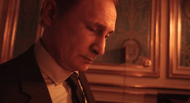 딥페이크 기술로 만든 블라디미르 푸틴 러시아 대통령이 출연하는 전기 영화 '푸틴'의 예고편 중 한 장면 <출처=유튜브 캡처>