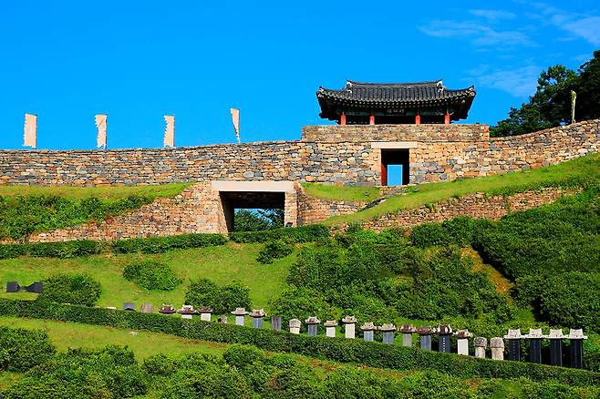 공산성 성곽 풍경