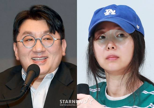 하이브 방시혁 의장, 어도어 민희진 대표 /사진=스타뉴스