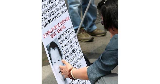 대구 황산테러 사건을 통해 살인사건에 대한 공소시효를 폐지하는 '태완이법'이 통과됐다. 사진은 지난 2014년 5월 서울 광화문광장에서 살인범죄 형량 강화와 공소시효 폐지를 촉구하는 기자회견을 앞두고 김태완군의 사진을 매만지고 있는 김군의 어머니. /사진= 뉴스1