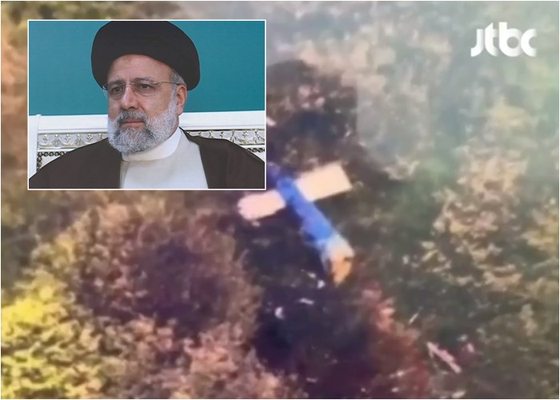 헬기 추락 사고로 숨진 에브라힘 라이시 이란 대통령.〈사진=JTBC 방송화면 캡처〉