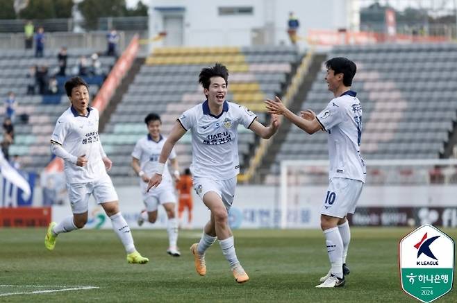 충남아산프로축구단 미드필더 정마호. 사진=한국프로축구연맹