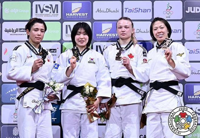 [서울=뉴시스] '2024 국제유도연맹(IJF) 세계선수권' 여자부 57kg 이하급 결승에서 금메달을 차지한 허미미. (사진=국제유도연맹 홈페이지 캡처) *재판매 및 DB 금지