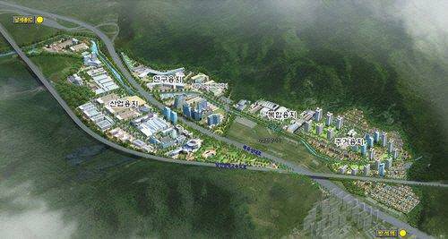 대전 안산첨단국방산업단지 조감도. 대전시 제공