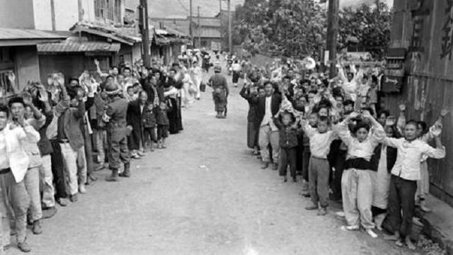 1948년 여순사건 당시 모습. 한국일보 자료사진