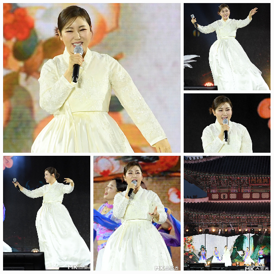 송가인이 ‘코리아 온 스테이지’ 공연에 참석했다.사진=MK스포츠DB