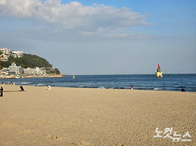 맑은 부산 해운대해수욕장. 김혜민 기자