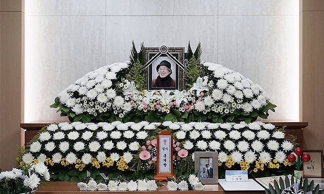 홍계향 할머니의 빈소가 차려진 성남시의료원 장례식장. 성남시 제공