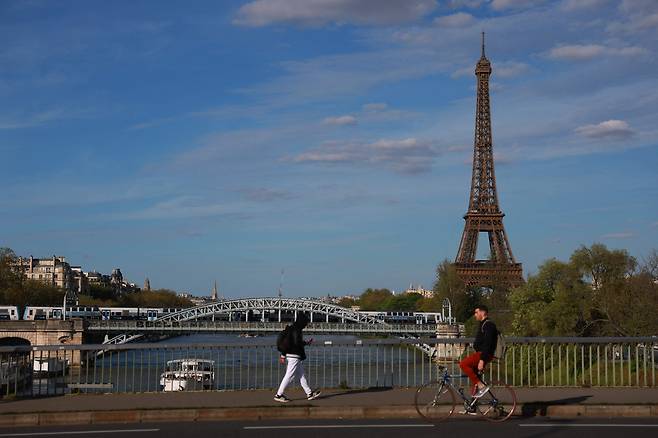 프랑스 파리 센강과 에펠탑 전경. /연합뉴스
