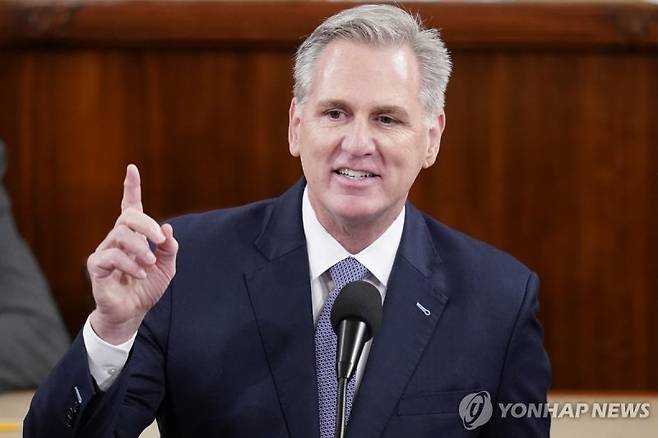 케빈 매카시 전 미국 하원의장. 연합뉴스