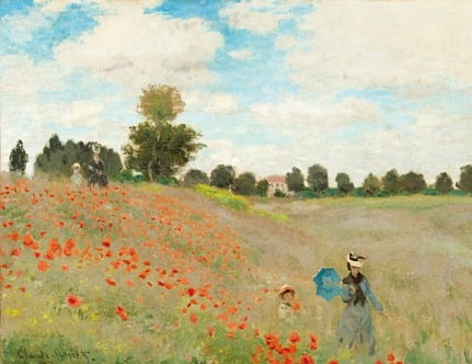 클로드 모네 ‘양귀비 들판(Poppy Field·1873)’ /ⓒ오르세미술관