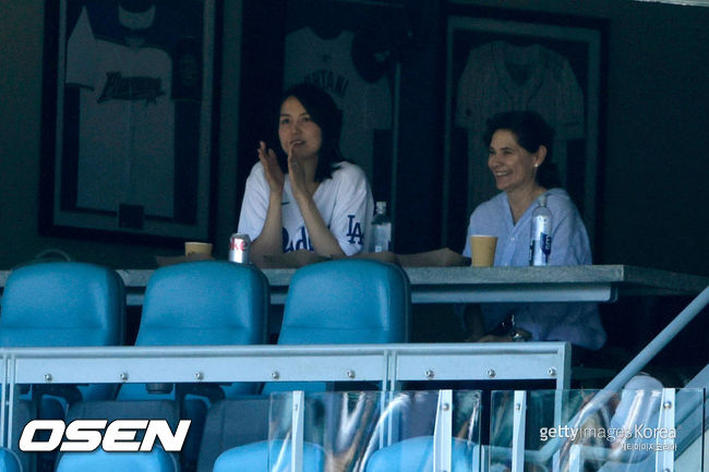 [사진] 다저스 오타니 쇼헤이의 아내 다나카 마미코. ⓒGettyimages(무단전재 및 재배포 금지)