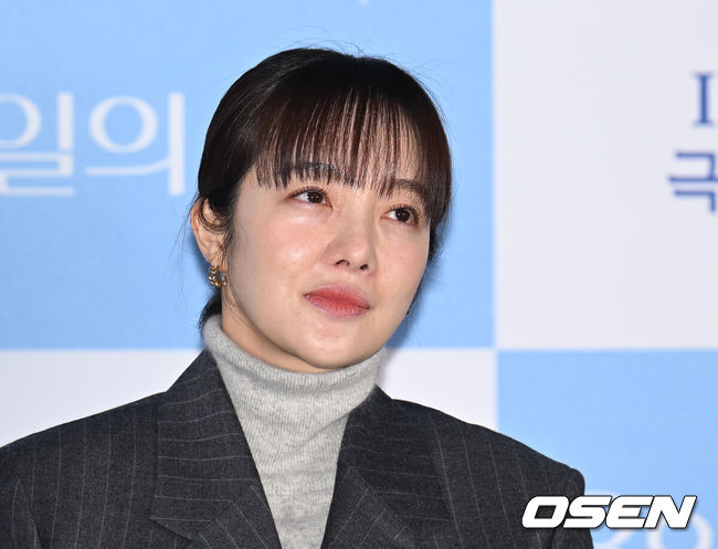 [OSEN=김성락 기자] 27일 오후 서울 광진구 롯데시네마 건대점에서 영화 ‘3일의 휴가’ 언론시사회가 열렸다. 배우 황보라가 생각에 잠겨 있다. 2023.11.27 /ksl0919@osen.co.kr