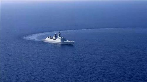 중국 해군의 대만해협 군사훈련 [중국 국방부 제공. 재판매 및 DB 금지]