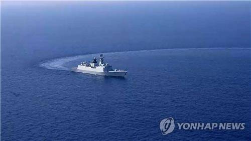 중국 해군의 대만해협 군사훈련 [중국 국방부 제공. 재판매 및 DB 금지]