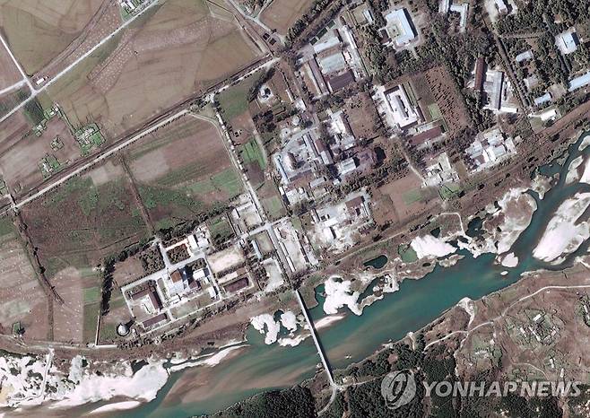 2004년 촬영된 북한 영변 핵시설단지의 위성사진 [EPA 연합뉴스자료사진. 재판매 및 DB 금지]