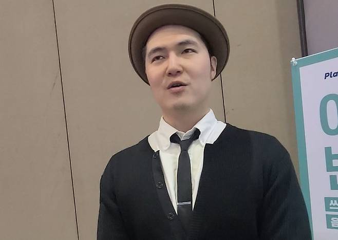 2024 플레이엑스포에서 강연을 펼친 T1 안웅기 COOⓒMHN스포츠 이솔 기자