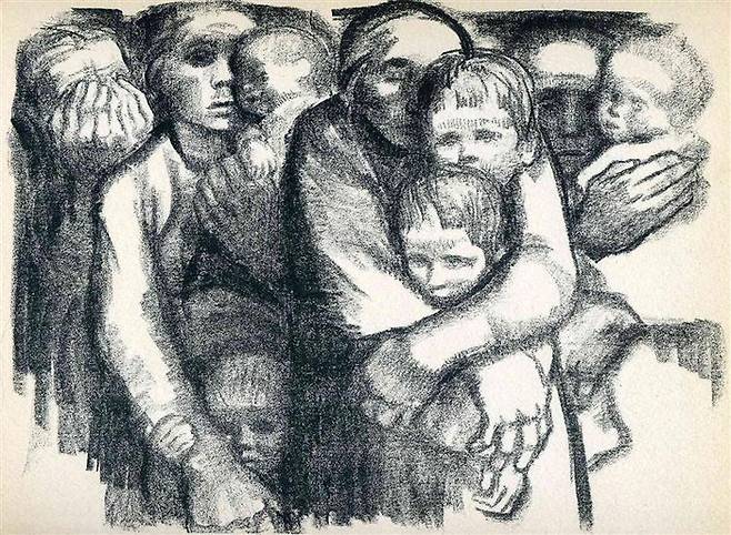 케테 콜비츠, ‘어머니들’, 1919