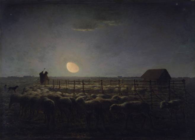 장 프랑수아 밀레, 'The Sheepfold, Moonlight'