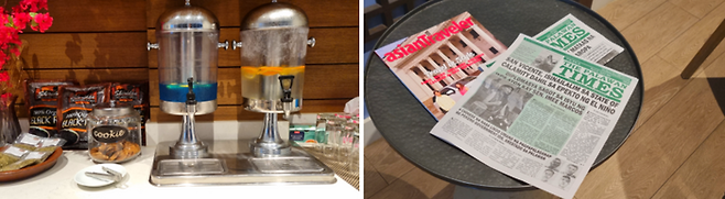 포포인츠 바이 쉐라톤 팔라완으로 갈 때 들르는 투숙객 전용 휴게 공간 / 사진=포포인츠 바이 쉐라톤 팔라완