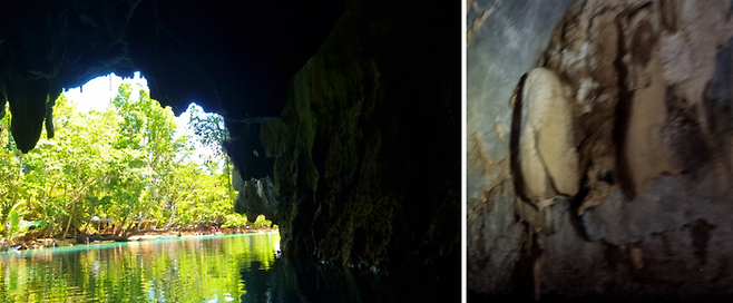 동굴 안, 예수 얼굴 형상 암석 / 사진=김혜성 여행+ 기자