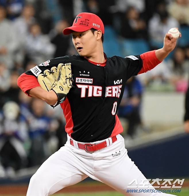 8일 대구 삼성라이온즈파크에서 열린 삼성 라이온즈와 KIA 타이거즈의 경기. KIA 곽도규가 역투하고 있다. 대구=박재만 기자 pjm@sportschosun.com/2024.05.08/