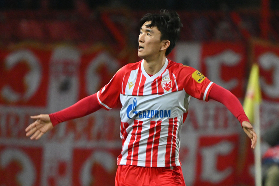 Red Star Belgrade midfielder Hwang In-beom. [AFP/YONHAP]