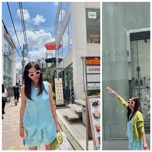 황신혜가 일본에서의 패션 감각을 선보였다. 사진=황신혜 SNS