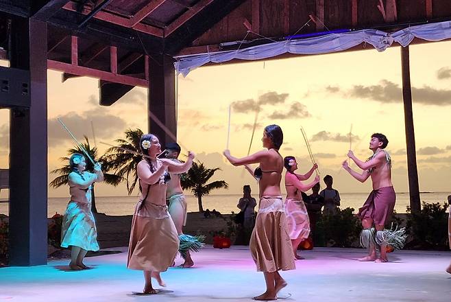 남태평양 전통 공연 모습