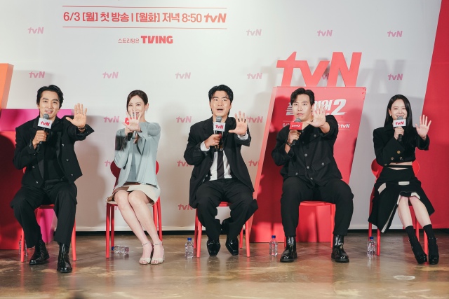 tvN 새 월화드라마 '플레이어2' 배우들이 드라마계 '범죄도시'가 되고 싶다는 바람을 전했다. /CJ ENM