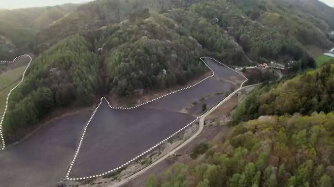 강원도 평창군 용평면 도사리 도사마을, 태양광 사업자가 신규 매입한 필지 전경