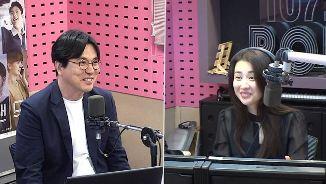 왼쪽부터 김태용 감독, 박하선 (사진=SBS 파워FM ‘박하선의 씨네타운’ 캡처)
