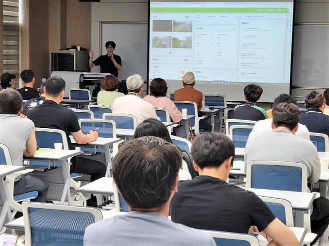 우수 후계 농업경영인 경영 교육 모습. 전라남도 제공